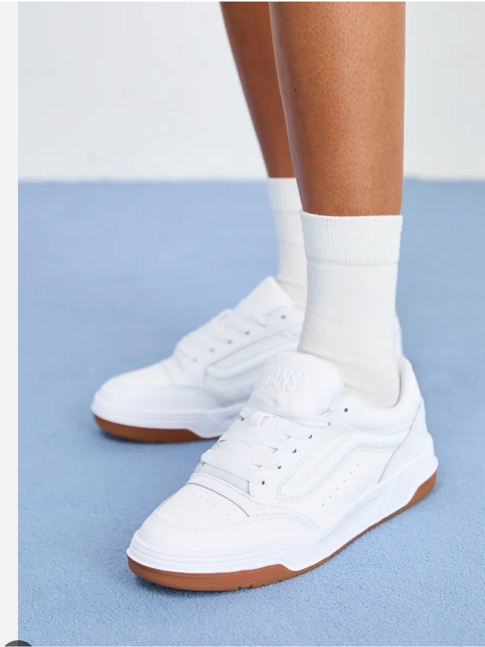 Vans Hylane White Sneakers with Gum Sole